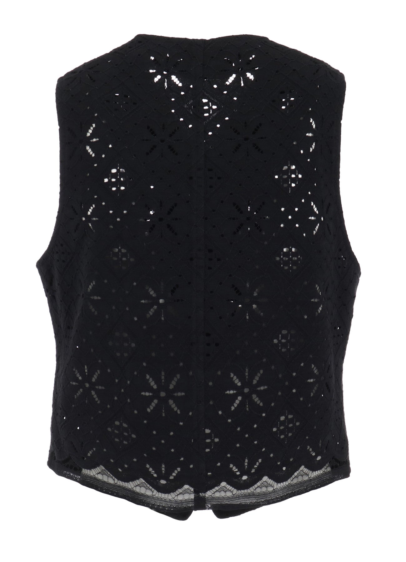 COTTON LACE SLEEVELESS VEST