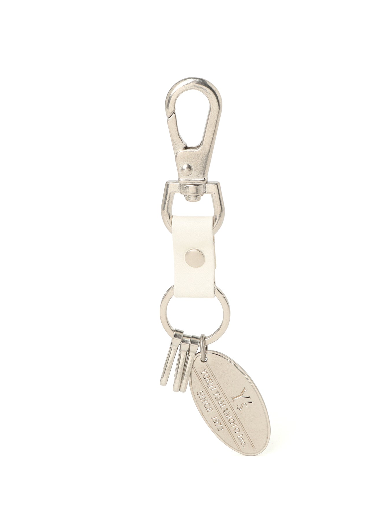 BRASS Y'S PLATE KEYRING