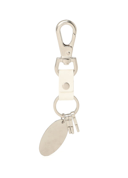 BRASS Y'S PLATE KEYRING