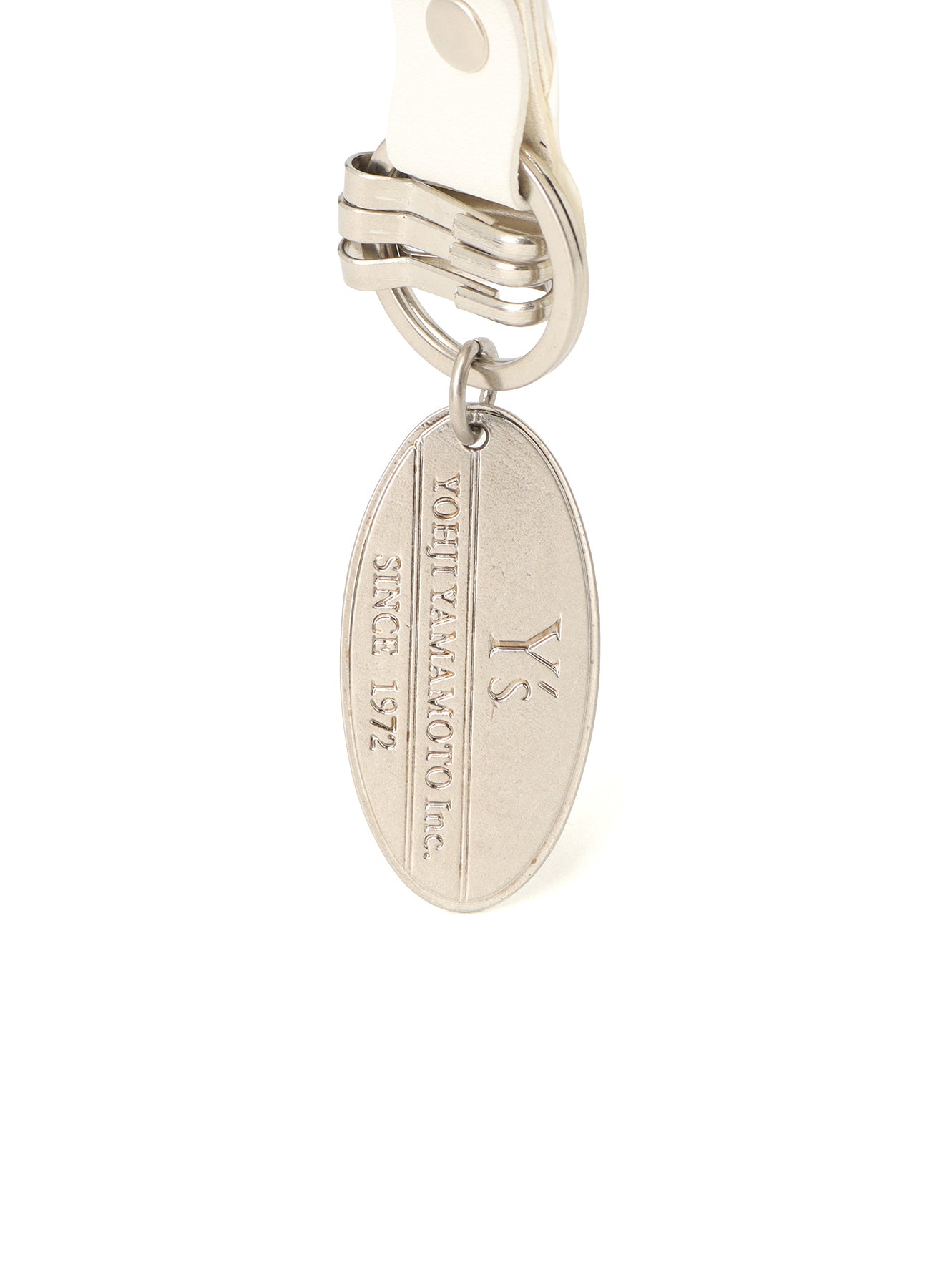 BRASS Y'S PLATE KEYRING