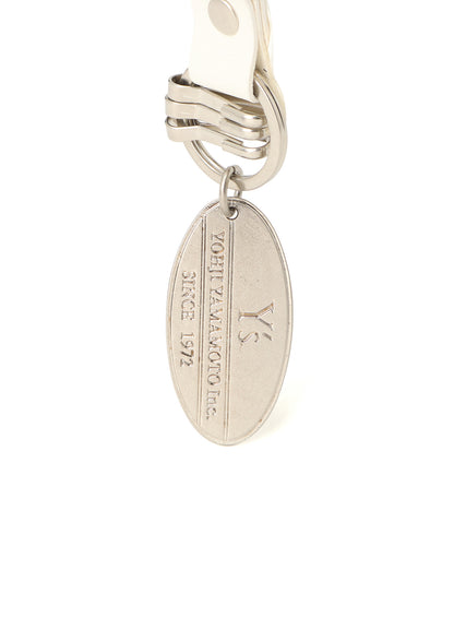 BRASS Y'S PLATE KEYRING