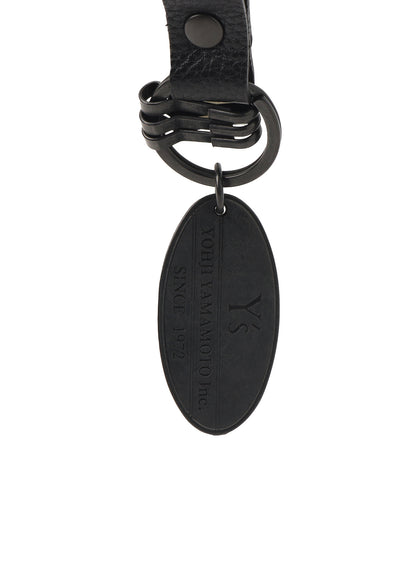 BRASS Y'S PLATE KEYRING