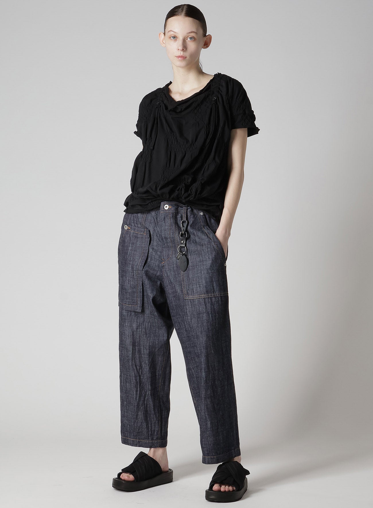 BRASS Y'S PLATE KEYRING