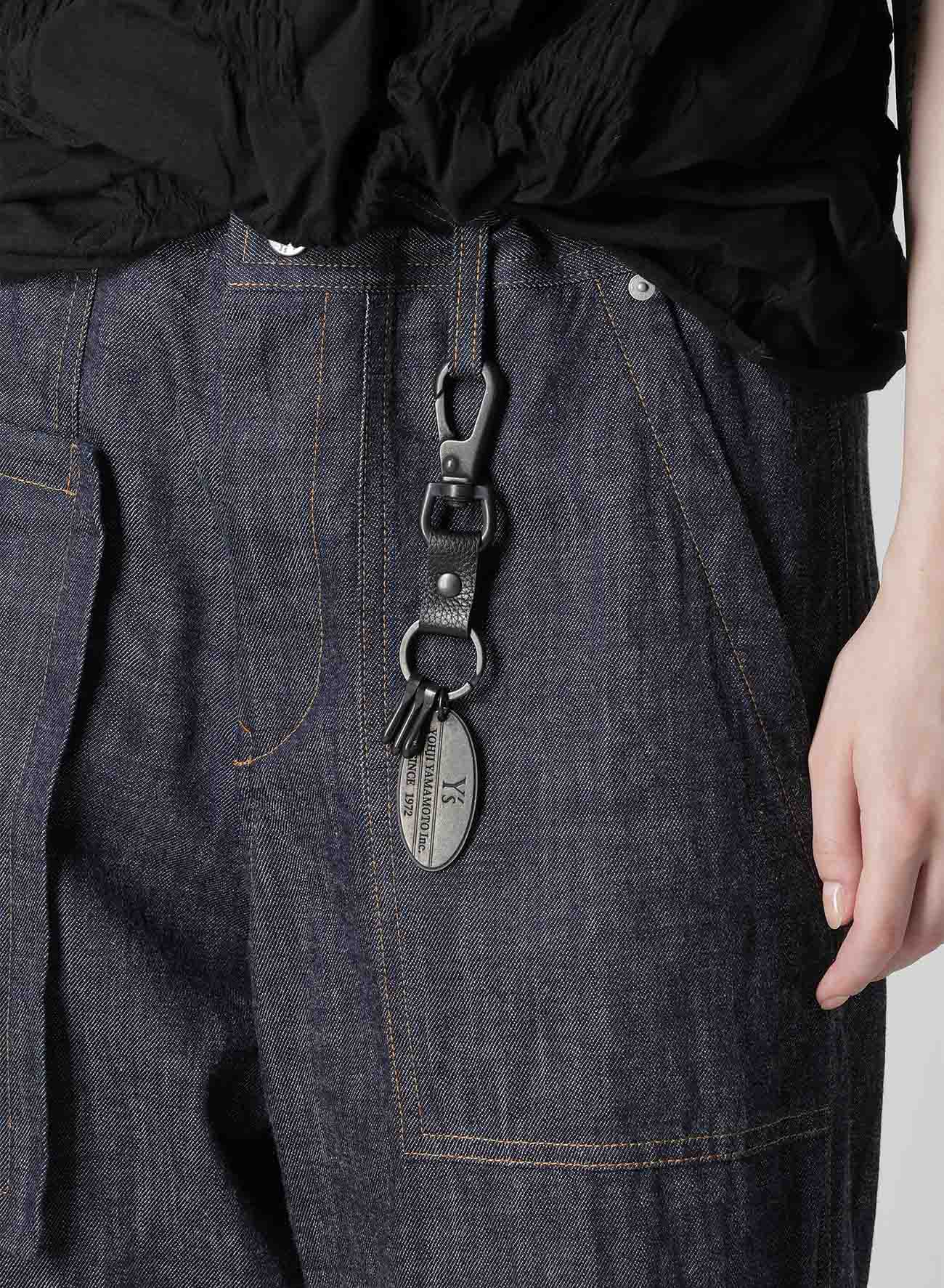 BRASS Y'S PLATE KEYRING