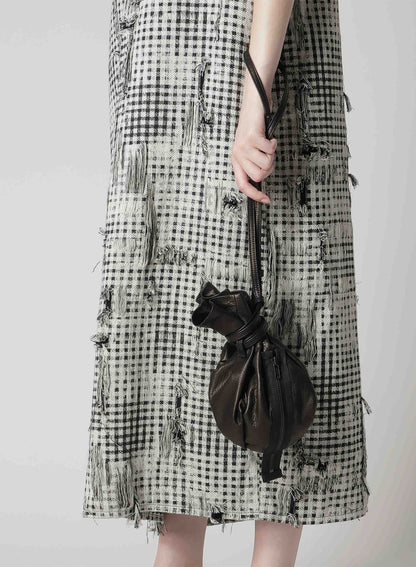 SOFT LEATHER  ZIPPER MINI POCHETTE