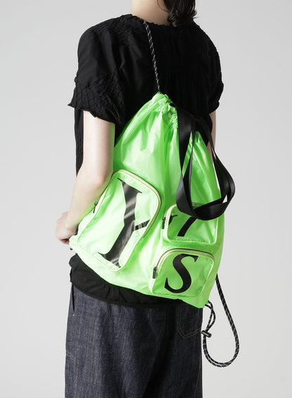 POLYESTER LOGO KNAPSACK