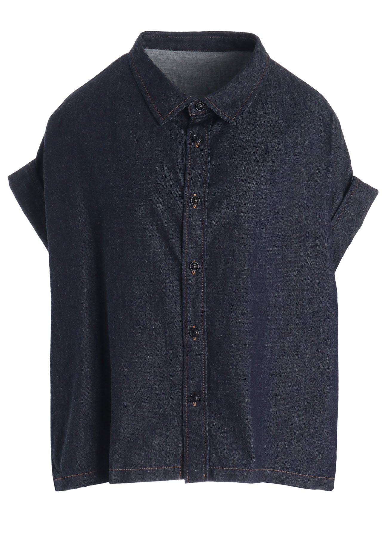 6OZ DENIM SHORT BLOUSE