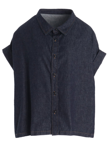 6OZ DENIM SHORT BLOUSE