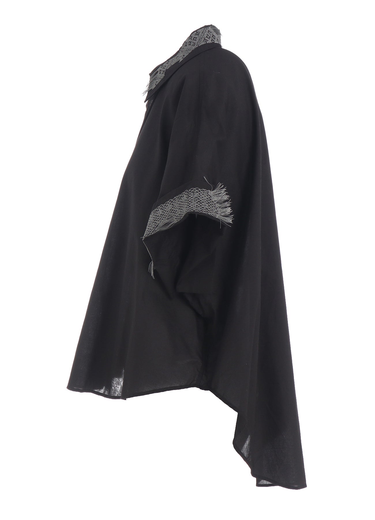 COTTON LAWN SHORT CUFFS BLOUSE