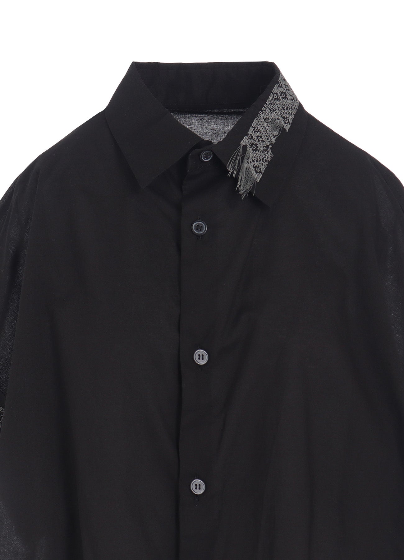 COTTON LAWN SHORT CUFFS BLOUSE