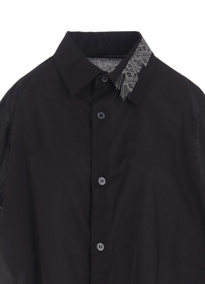 COTTON LAWN SHORT CUFFS BLOUSE