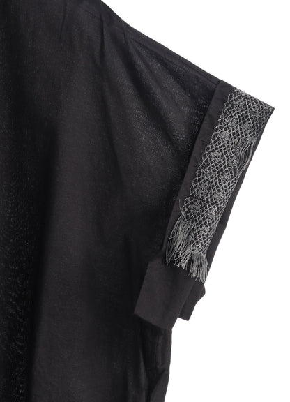 COTTON LAWN SHORT CUFFS BLOUSE