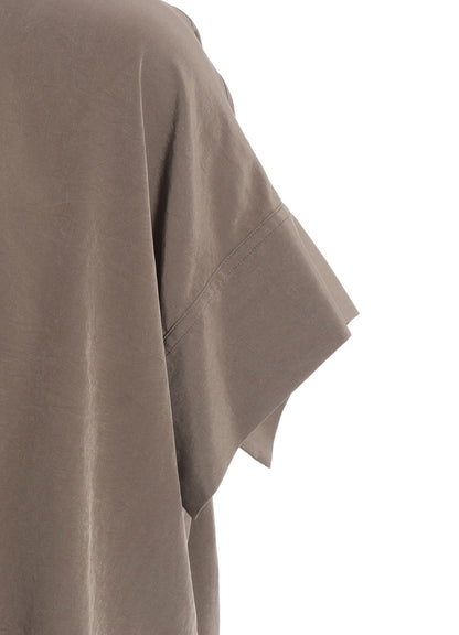 TA/PE CREPE DE CHINE SHORT CUFFS BLOUSE