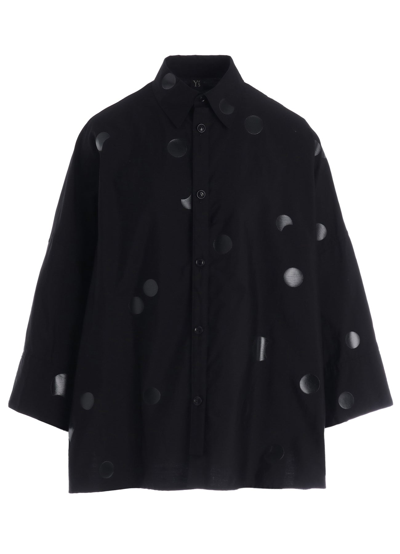 100/2 BROAD DOT PIGMENT PRINT BLOUSE