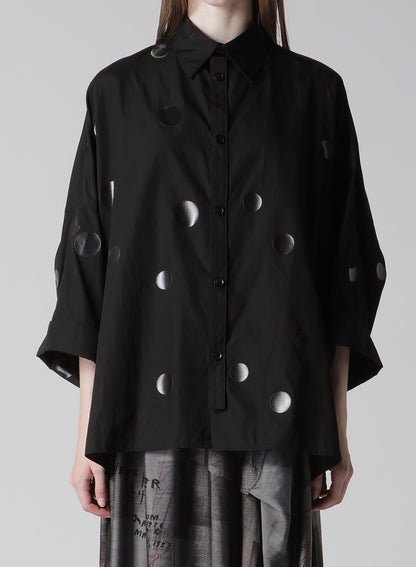 100/2 BROAD DOT PIGMENT PRINT BLOUSE