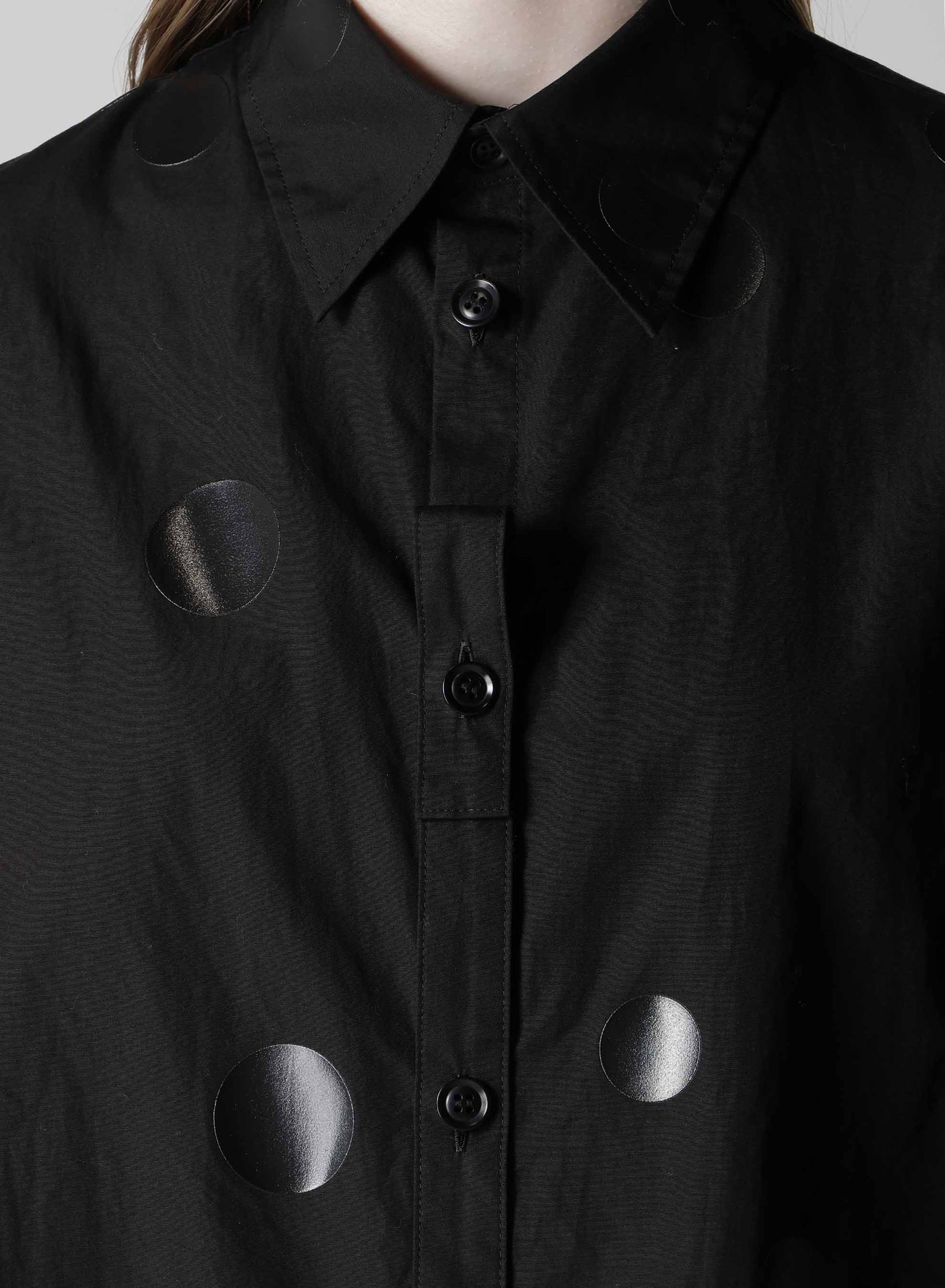 100/2 BROAD DOT PIGMENT PRINT BLOUSE