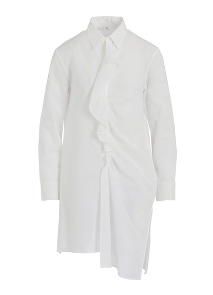 COTTON LAWN FRILL SHIRT