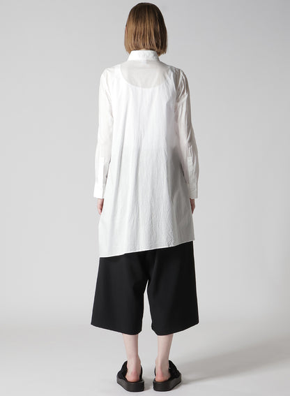 COTTON LAWN FRILL SHIRT