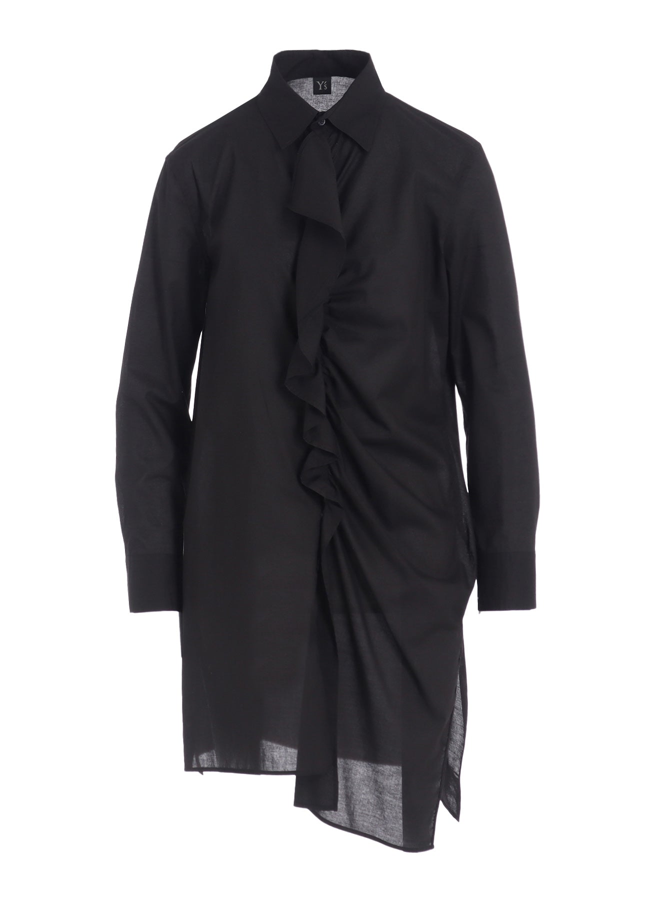 COTTON LAWN FRILL SHIRT