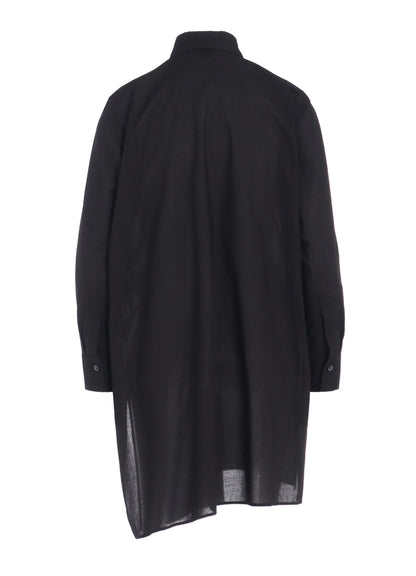 COTTON LAWN FRILL SHIRT