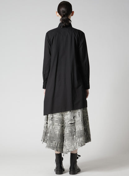 COTTON LAWN FRILL SHIRT