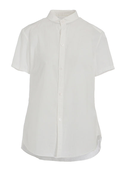 round collar dress shirt White 100% cotton rounded at Hockerty Shrunk S Round Collar Shirt, White Oxford
