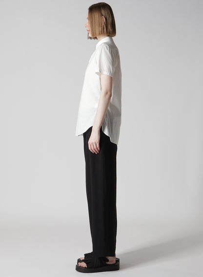 COTTON LAWN ROUND COLLAR SHIRT