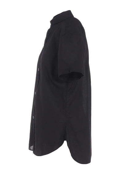 COTTON LAWN ROUND COLLAR SHIRT