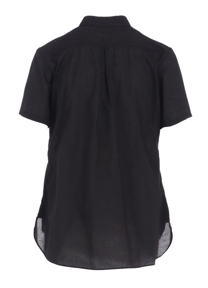 COTTON LAWN ROUND COLLAR SHIRT