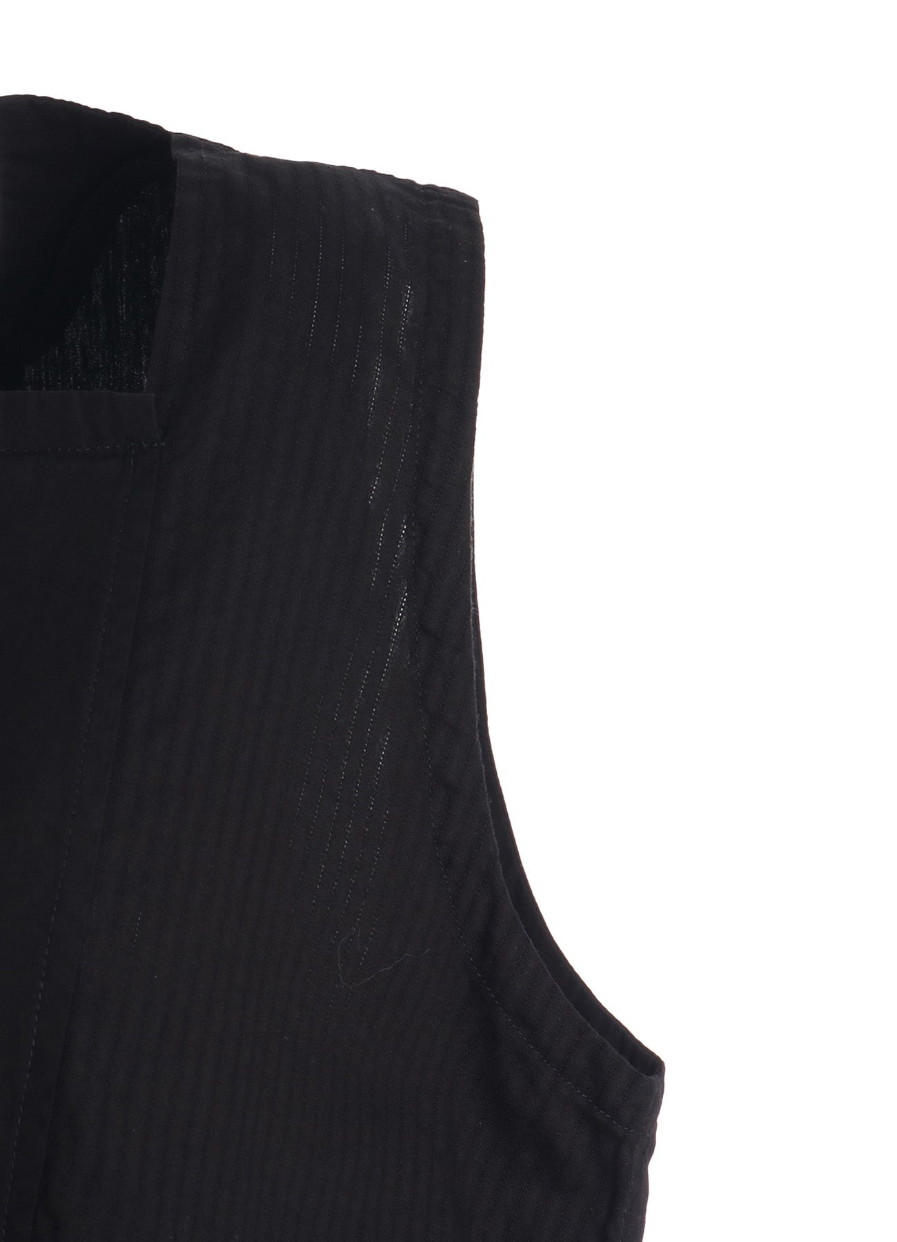 PATCHWORK ASYMETERIC SLEEVELESS BLOUSE