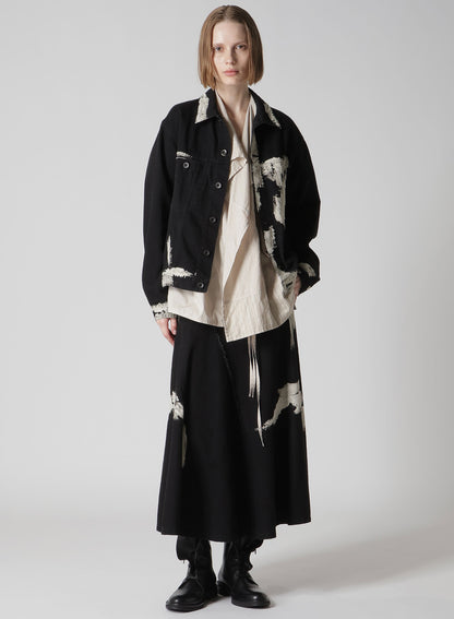 PATCHWORK HALF SLEEVE GOWN SHIRT