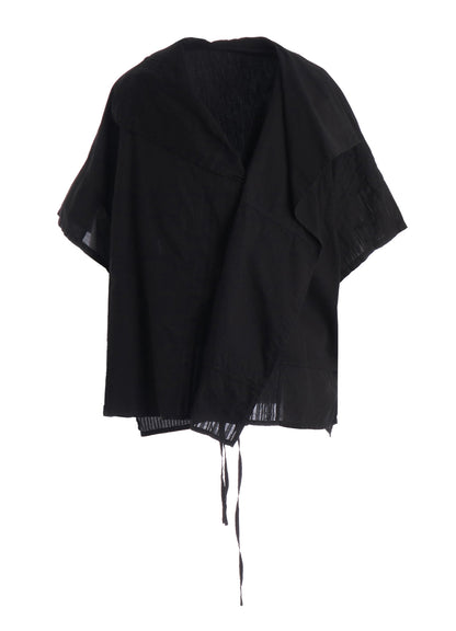 PATCHWORK HALF SLEEVE GOWN SHIRT