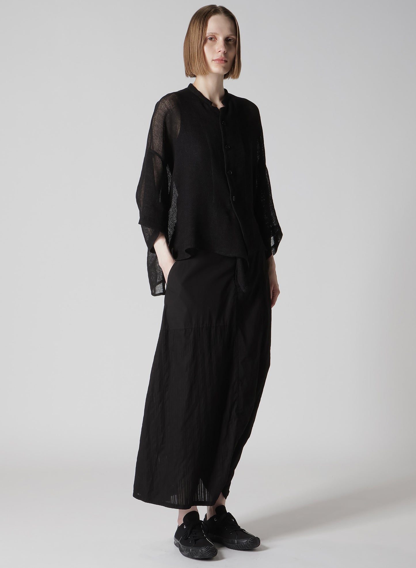 LENO CLOTH HALF SLEEVE BOX SHIRT