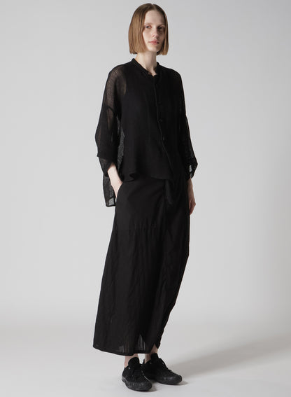 LENO CLOTH HALF SLEEVE BOX SHIRT