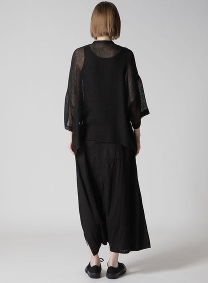 LENO CLOTH HALF SLEEVE BOX SHIRT