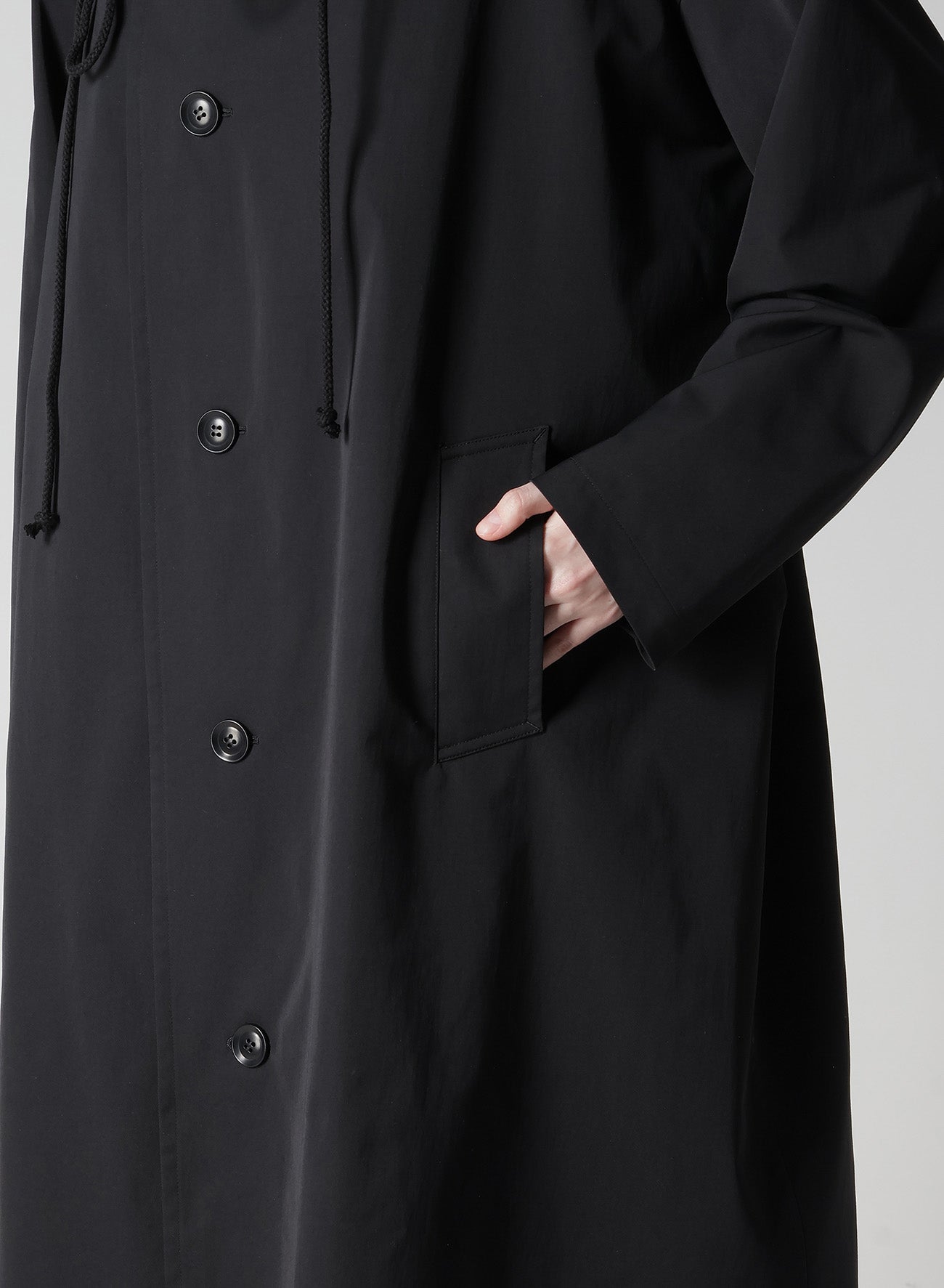 PE TWILL WATER REPELLENT HOODIED COAT – THE SHOP YOHJI YAMAMOTO