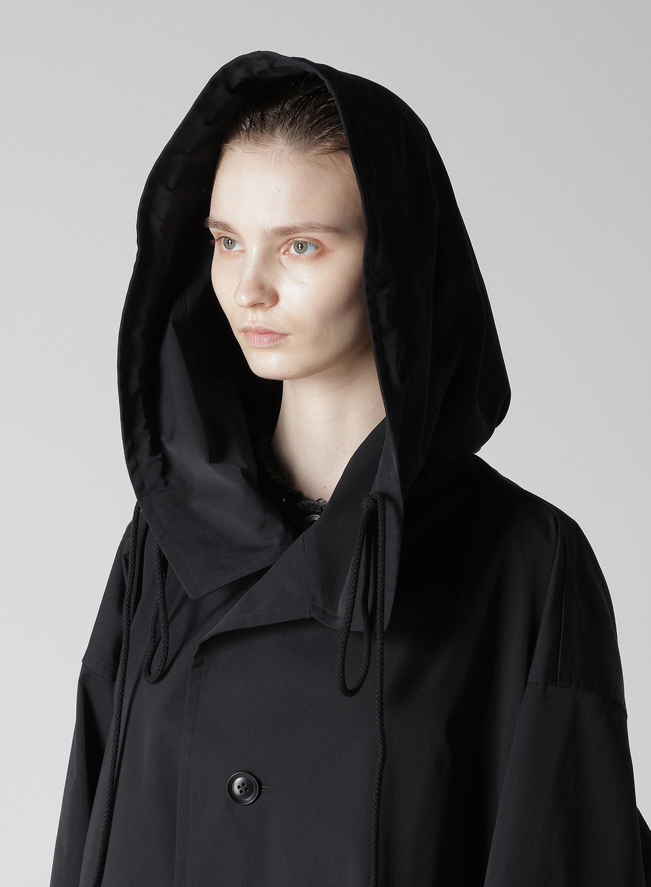 PE TWILL WATER REPELLENT HOODIED COAT – THE SHOP YOHJI YAMAMOTO