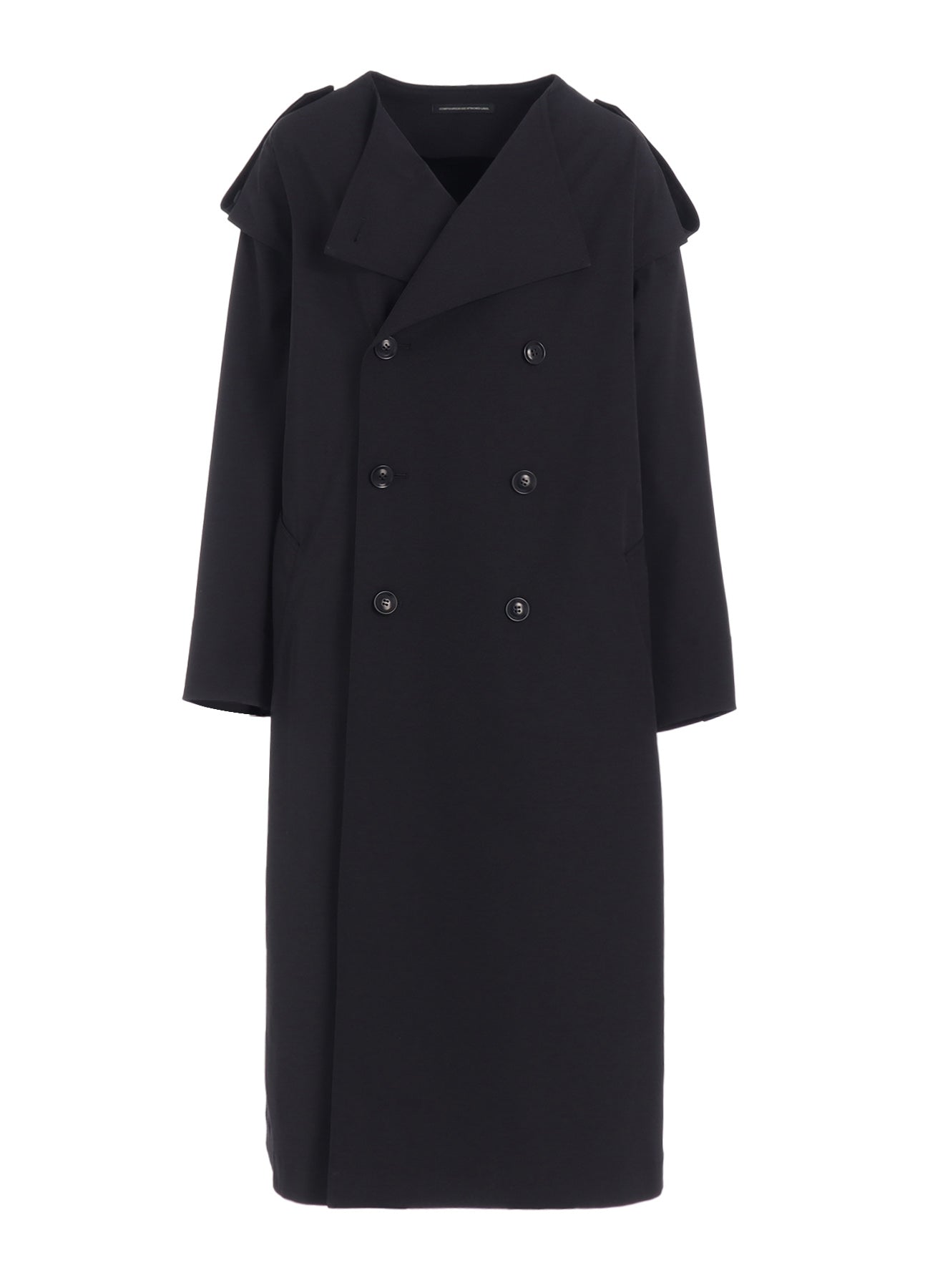 PE TWILL WATER REPELLENT COLLARLESS TRENCH COAT – THE SHOP YOHJI