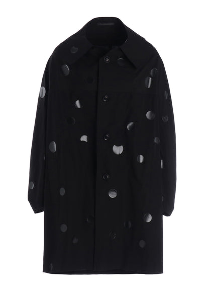 100/2 BROAD DOT PIGMENT PRINT ARRANGED SLEEVE COAT