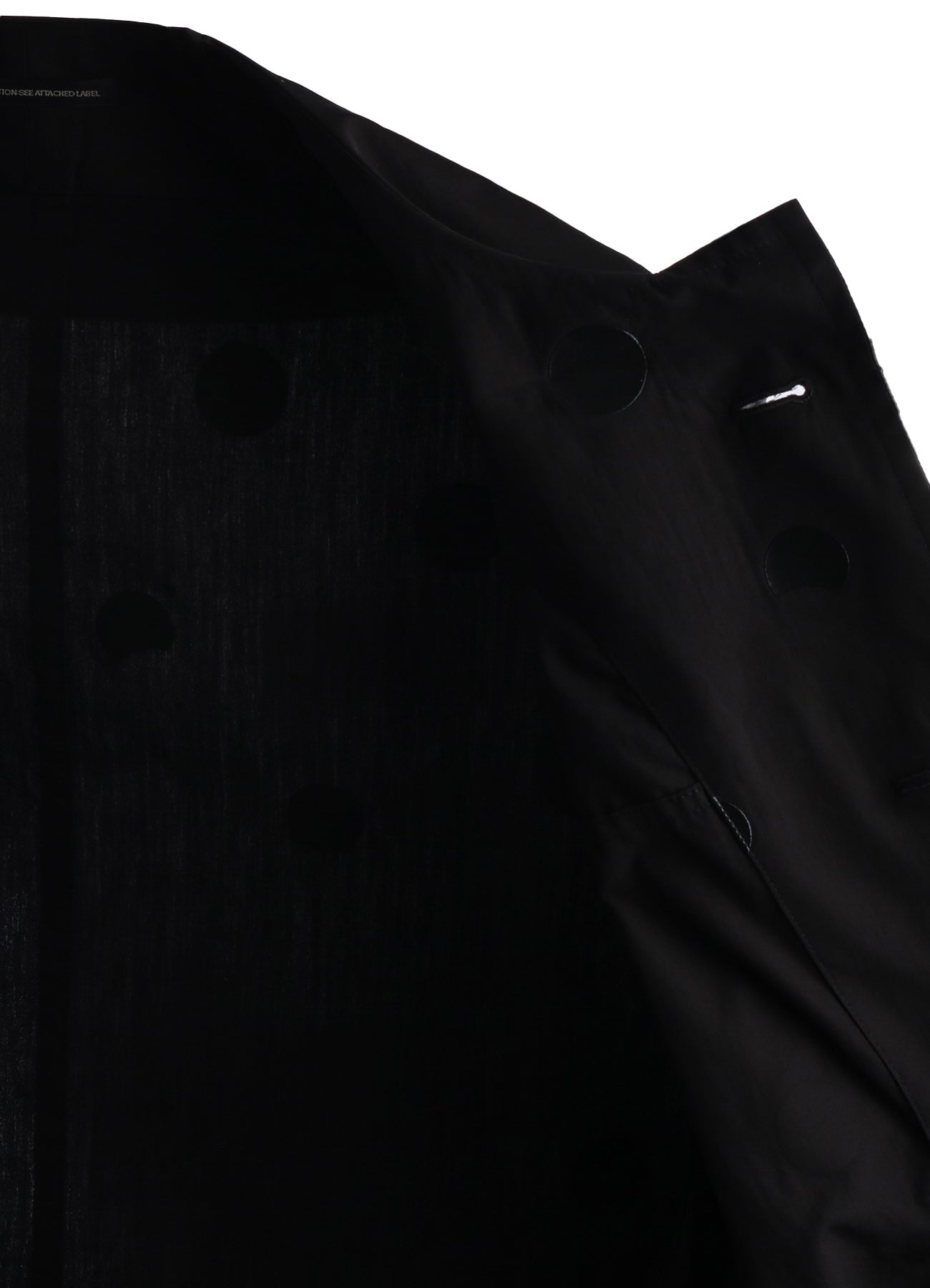 100/2 BROAD DOT PIGMENT PRINT ARRANGED SLEEVE COAT