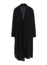 CUPRO DUNGAREE "Y" PRINT BIG-COLLAR COAT