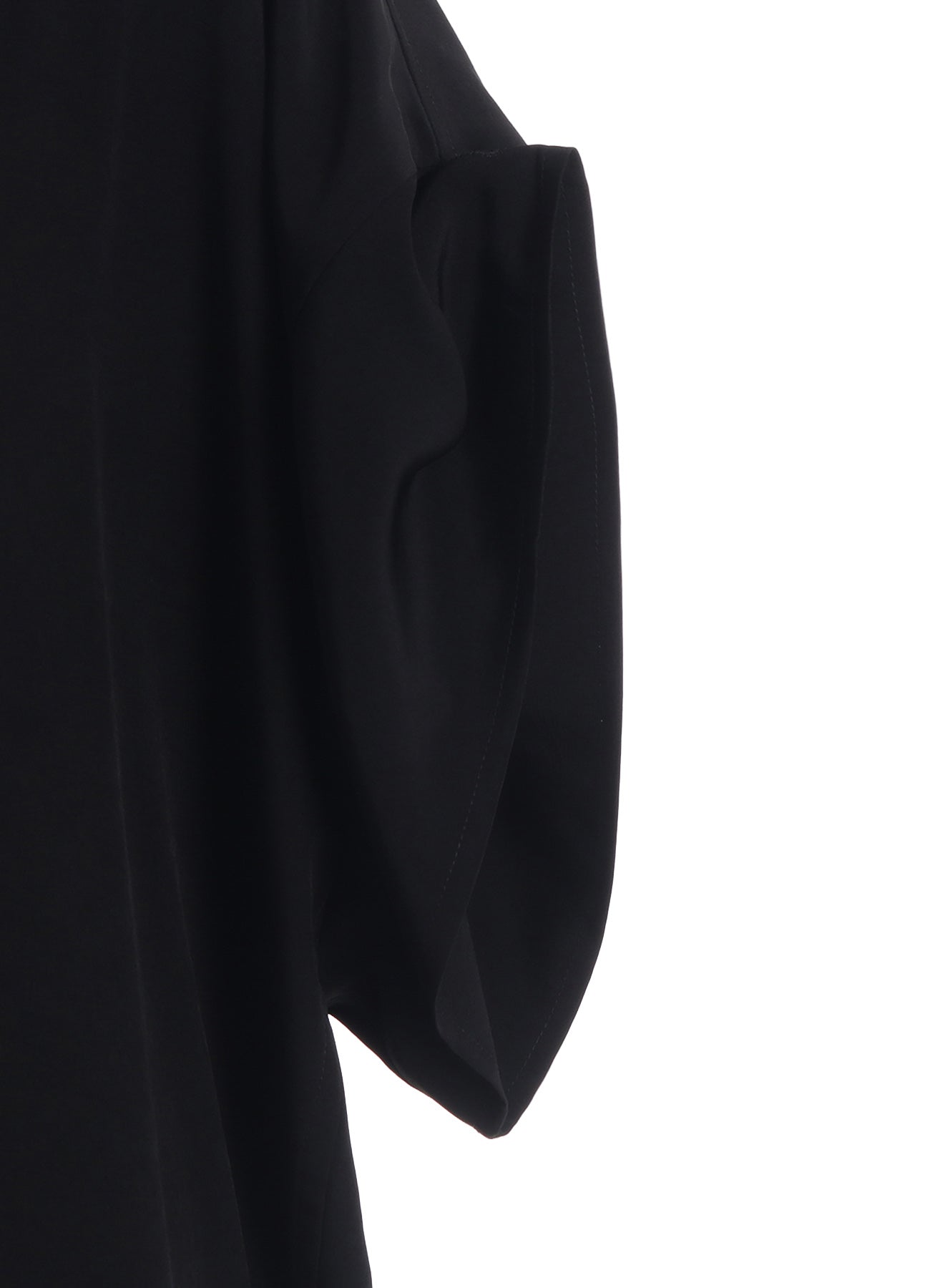 TA/PE CREPE DE CHINE ROLLED UP SLEEVE DRESS