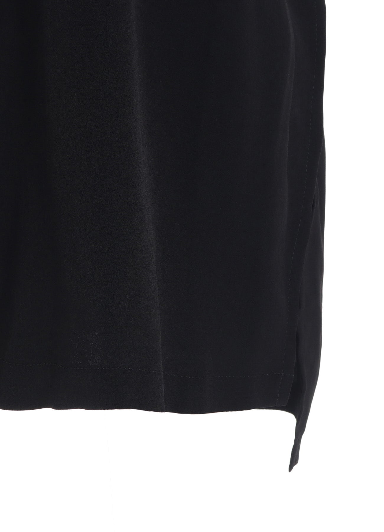 TA/PE CREPE DE CHINE ROLLED UP SLEEVE DRESS