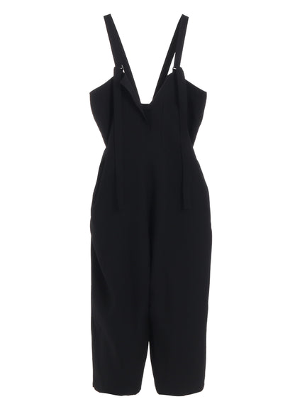 WOOL GABARDINE STRAP OVERALLS