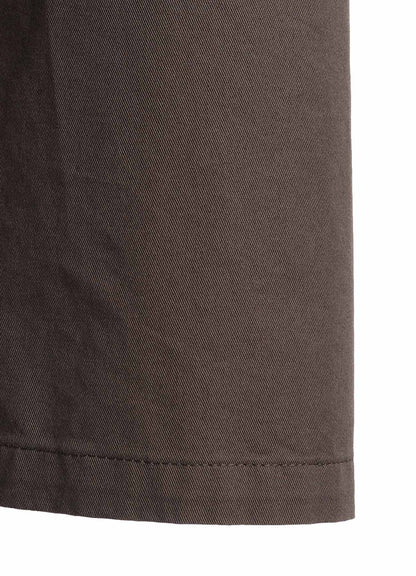 COTTON TWILL BACK CROSSED PULLOVER DRESS