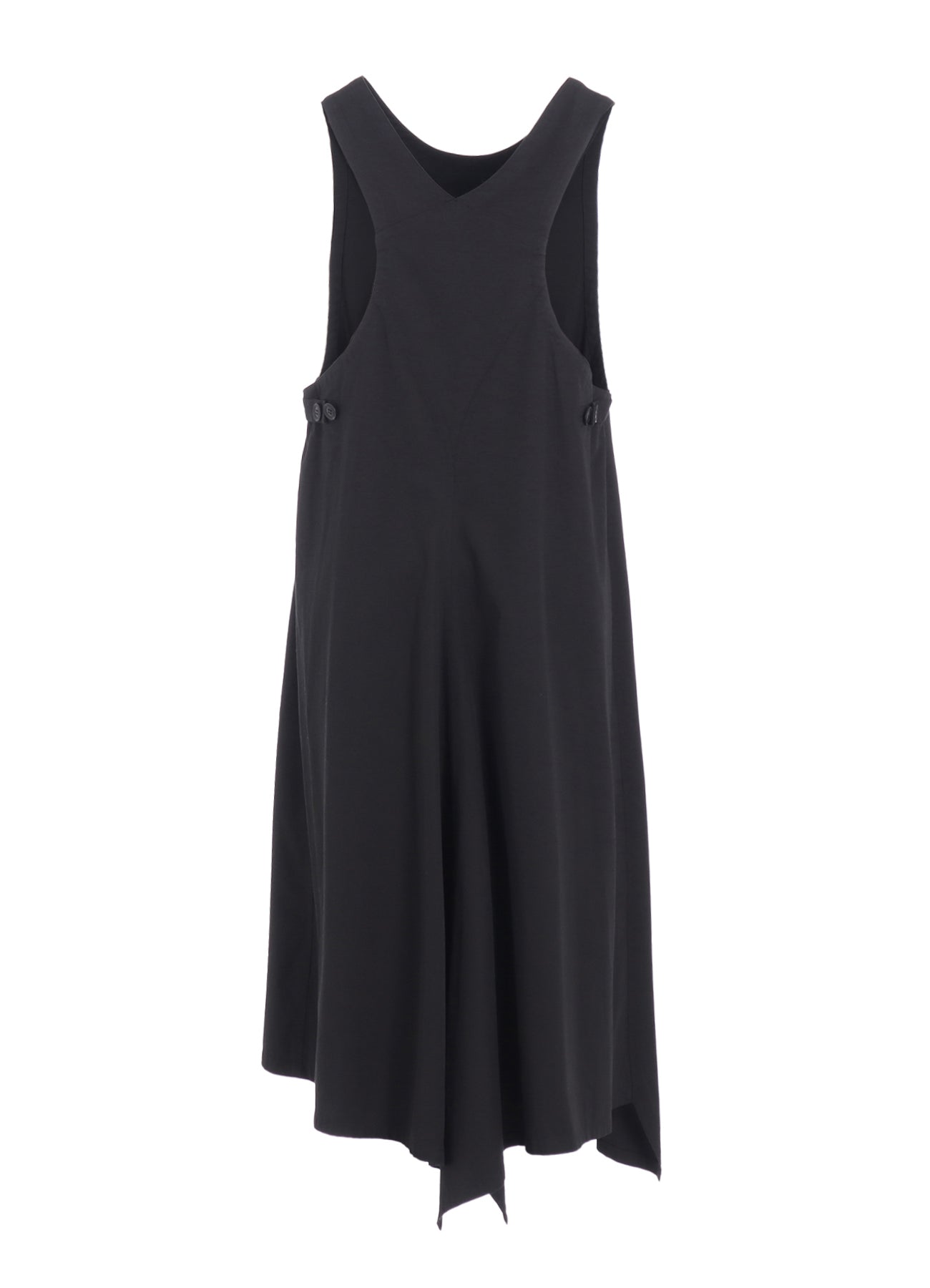 COTTON TWILL BACK CROSSED PULLOVER DRESS