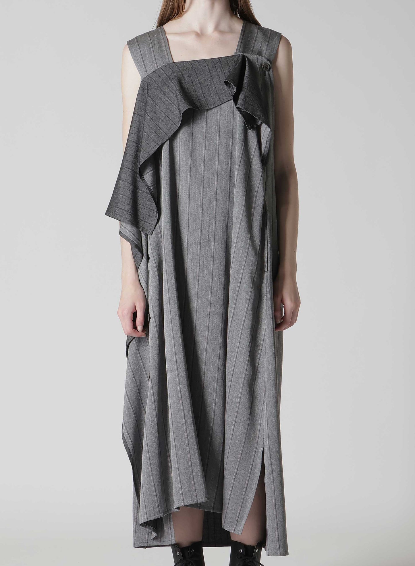 RY/ STRIPE FLARE SLEEVELESS DRESS