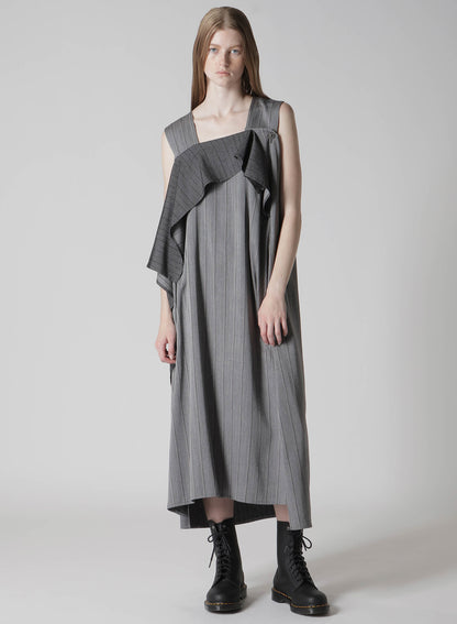 RY/ STRIPE FLARE SLEEVELESS DRESS