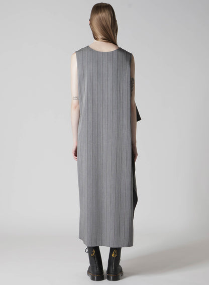 RY/ STRIPE FLARE SLEEVELESS DRESS