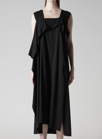 RY/ STRIPE FLARE SLEEVELESS DRESS